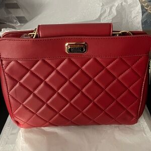 Badgley Mischka Scarlet Quilted Satchel